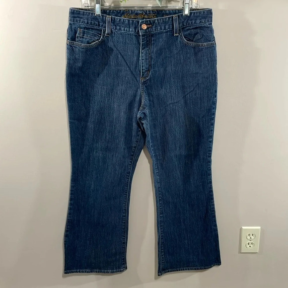 Eddie Bauer Natural Straight Leg Denim Jeans 16P - Picture 1 of 16